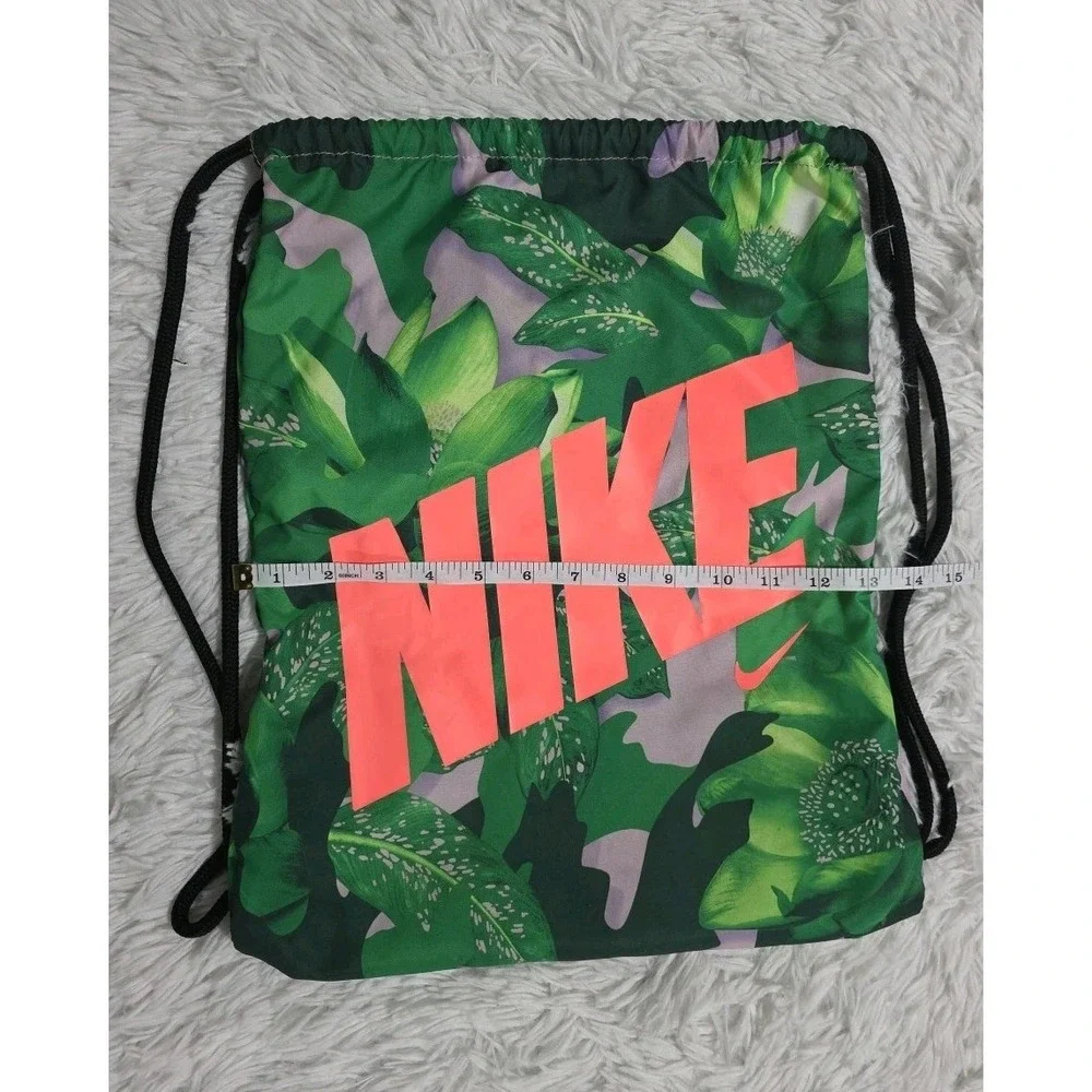 Nike Athletes Gym Sack Bag Golf Masters Augusta Colorway Green Flowers Cinch Bag
